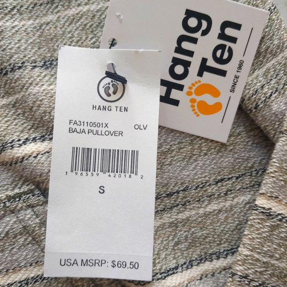 Hang Ten NEW Baja French Terry Pullover Hoodie - Picture 8 of 8